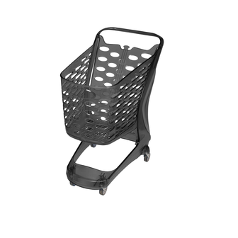 ZB Shopping cart recycled plastic black 