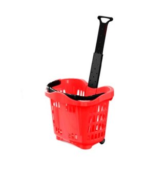 Shopping basket rolling 56ltr. Gray