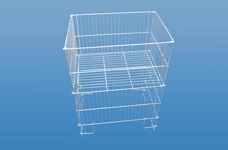 Dump basket 55 x 40 x 80 cm galvanized