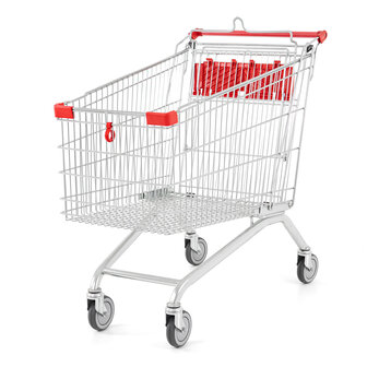 ZB shopping cart 212 with anti theft bottom