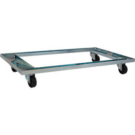 Chassis with wheels for stacking baskets 47 cm wide