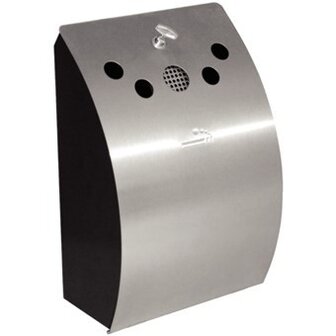 Stainless steel wall ashtray