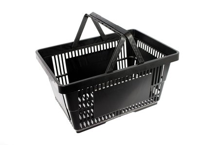 Shopping basket 28 liter black