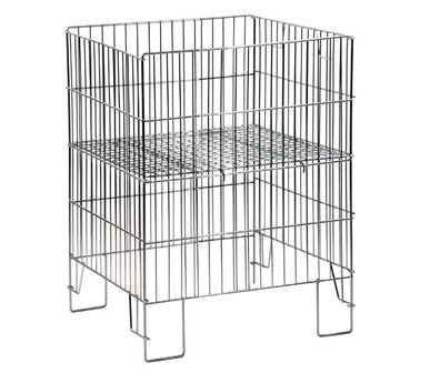 Dump basket 55 x 55 x 80 cm galvanized