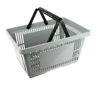 Shopping basket 28 liter grey