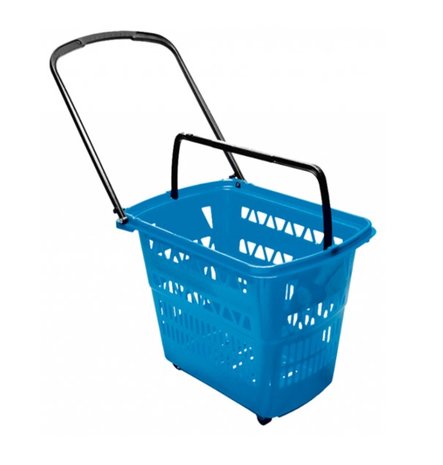 Shopping basket rolling 52ltr. various colors 