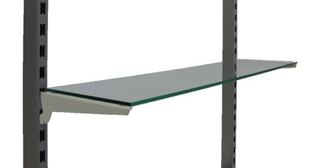 Glass support cap for glass shelf