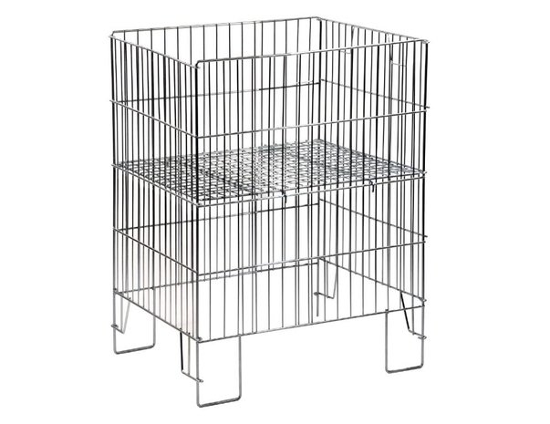 Dump basket 55 x 40 x 80 cm galvanized