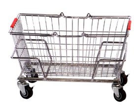 Metalen winkelmand chroom