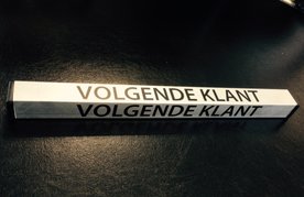 Beurtbalkje kassa met opdruk 