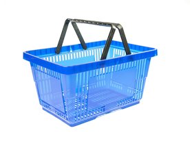 Winkelmand 28 liter Blauw